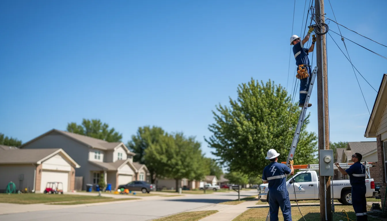 Residential electrician providing installation services in Lynco, WV